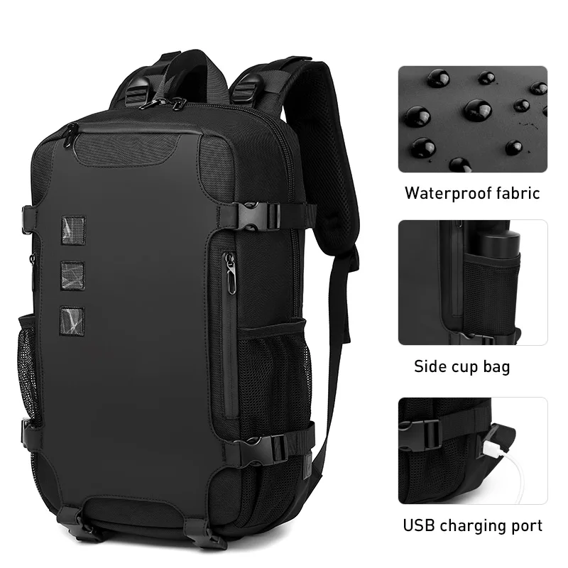 

OZUKO New Men Backpacks Large Capacity 15.6" Laptop Backpack Teenager Schoolbag Backpack Outdoor Waterproof Male Travel Mochilas