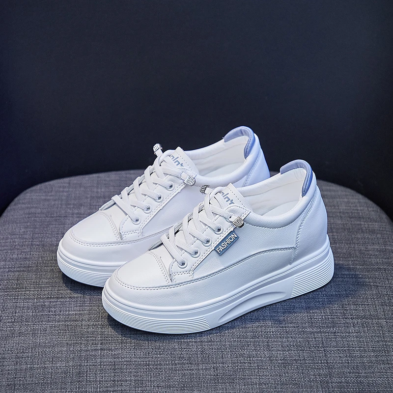 NAUSK 2022 Women's White Shoes Chunky Heightened Platform Lace-up Casual Shoes Autumn Female Student Board Shoes
NAUSK 2022 Women's White Shoes Chunky Heightened Platform Lace-up Casual Shoes Autumn Female Student Board Shoes