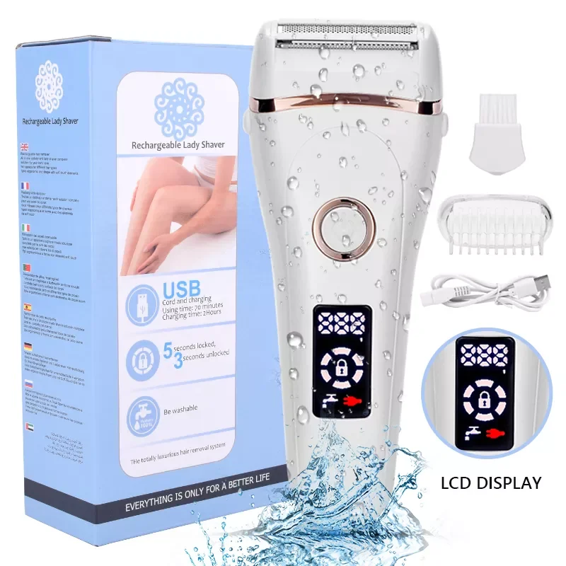 Electric Razor Painless Lady Shaver For Women USB Charging Bikini Trimmer For Whole Body Waterproof LCD Display Wet & Dry Us
Electric Razor Painless Lady Shaver For Women USB Charging Bikini Trimmer For Whole Body Waterproof LCD Display Wet & Dry Us