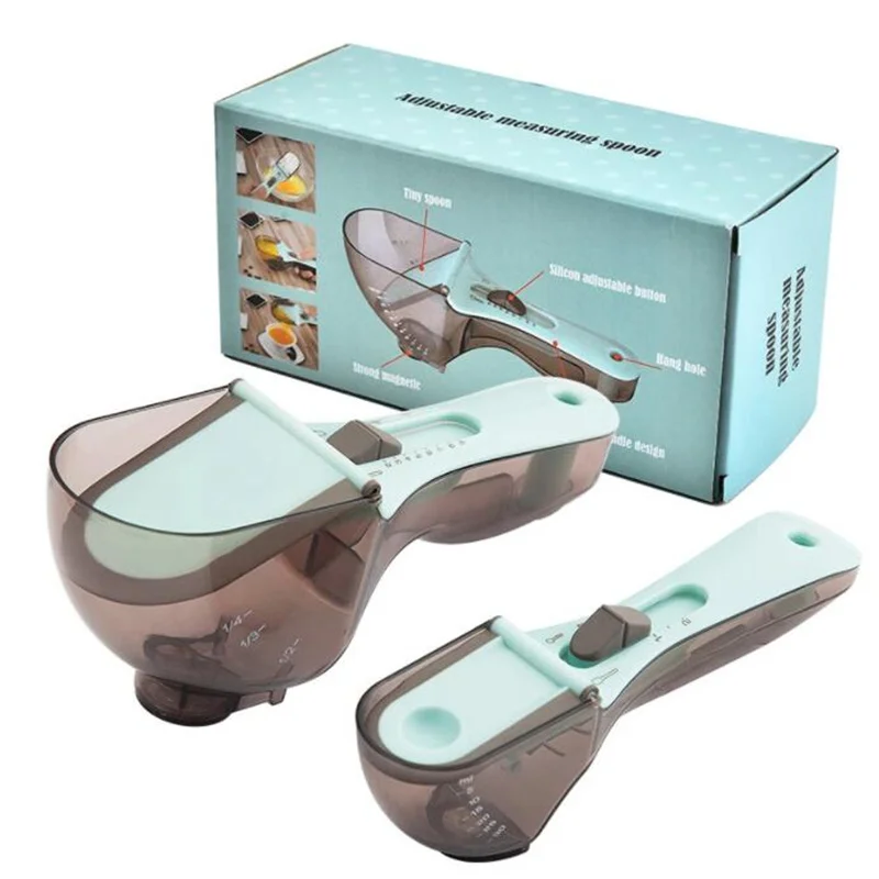 2 Pcs Adjustable Measuring Spoons With Box Multifunctional Markings Magnetic Scoop Teaspoons Home Kitchen Tool Accessories
2 Pcs Adjustable Measuring Spoons With Box Multifunctional Markings Magnetic Scoop Teaspoons Home Kitchen Tool Accessories