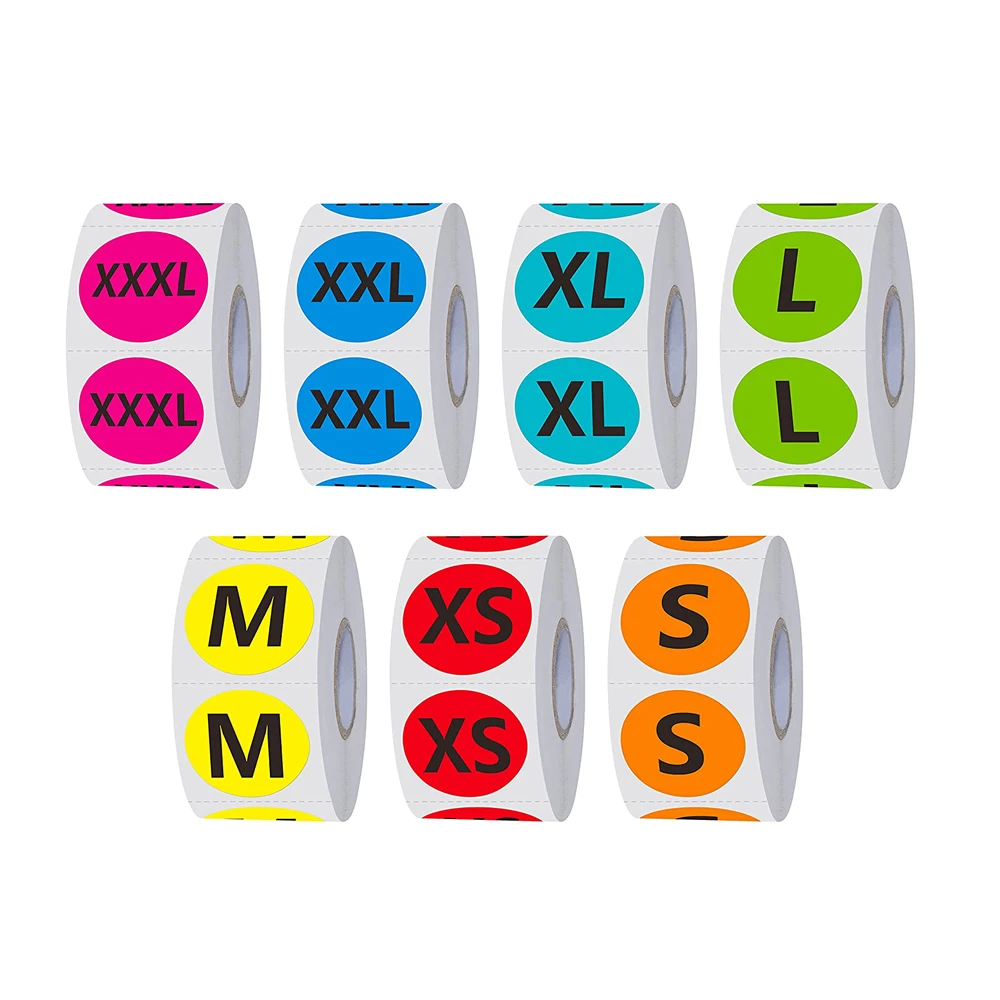 1 inch Size Sticker Labels for Clothing Hat T-Shirt Retail Round Self Adhesive Labels Sticker 500pcs/roll Colorful Coded Tags
1 inch Size Sticker Labels for Clothing Hat T-Shirt Retail Round Self Adhesive Labels Sticker 500pcs/roll Colorful Coded Tags