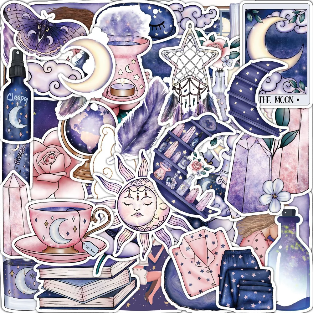 10/30/50pcs Cute Magic Witch Moon Gothic Aesthetic Sticker Art Cartoon Decals DIY Laptop Scrapbook Phone Cup Decoration for Kids
10/30/50pcs Cute Magic Witch Moon Gothic Aesthetic Sticker Art Cartoon Decals DIY Laptop Scrapbook Phone Cup Decoration for Kids