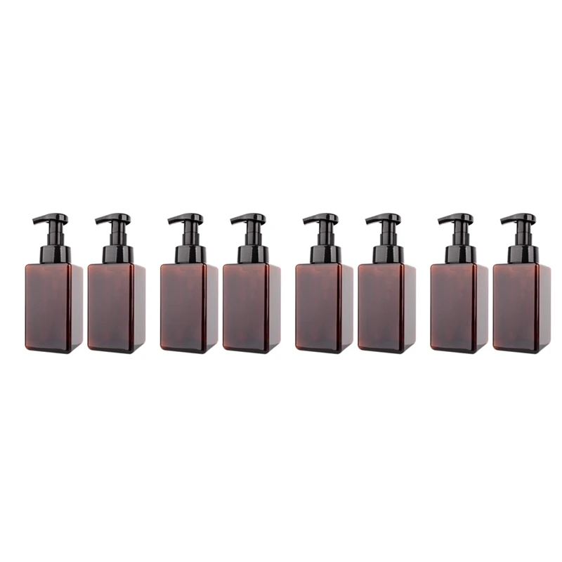 8 Pack Foaming Soap Dispenser 15Oz Refillable Foam Liquid Hand Soap Empty Plastic Pump Bottle Container - Brown 450Ml
8 Pack Foaming Soap Dispenser 15Oz Refillable Foam Liquid Hand Soap Empty Plastic Pump Bottle Container - Brown 450Ml