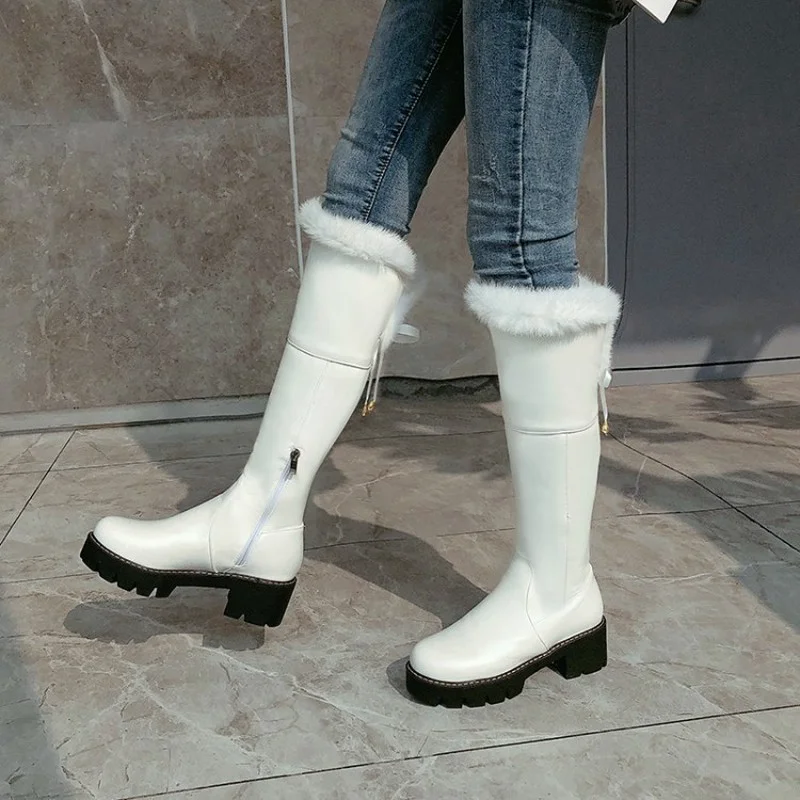 Leather Block High Heel Boots Womens Shoes Black White Platform Riding Knight Long Tall Knee High Boots Winter 2022 NEW Boots
Leather Block High Heel Boots Womens Shoes Black White Platform Riding Knight Long Tall Knee High Boots Winter 2022 NEW Boots
