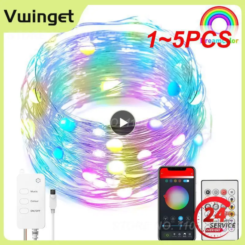 1~5PCS LED String Light Battery-operated Fairy Colorful USB Festoon Garland Christmas Lights Outdoor for Home Room Bedroom Decor
1~5PCS LED String Light Battery-operated Fairy Colorful USB Festoon Garland Christmas Lights Outdoor for Home Room Bedroom Decor