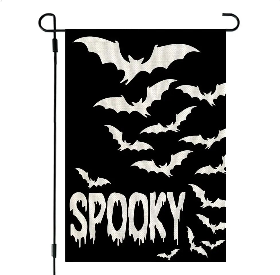 Halloween Spooky Bats Garden Flag 12x18 Inch Small Double Sided Burlap Welcome Holiday Yard Outside
Halloween Spooky Bats Garden Flag 12x18 Inch Small Double Sided Burlap Welcome Holiday Yard Outside
