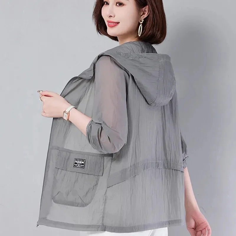 2023 New Summer Women Jacket Thin Coat Long Sleeve Casual Hooded Loose Sun Protection Jackets Women Clothes Outerwear
2023 New Summer Women Jacket Thin Coat Long Sleeve Casual Hooded Loose Sun Protection Jackets Women Clothes Outerwear