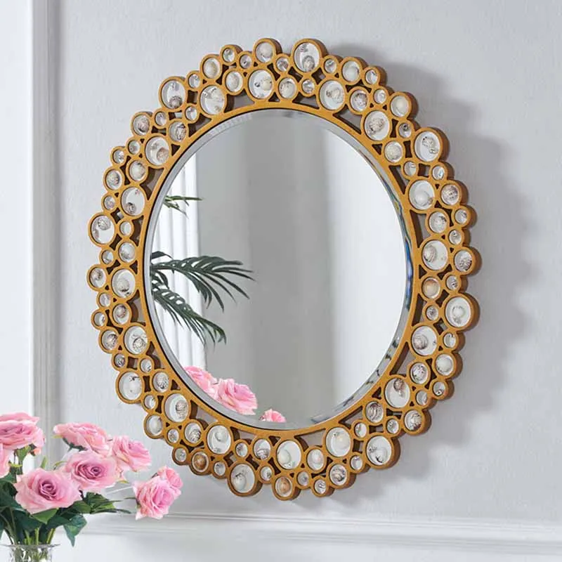Round Glass Bathroom Mirror Gold Frame Shower Wall Bathroom Mirror Arched Aesthetic Miroir Salle De Bain Home Accessories
Round Glass Bathroom Mirror Gold Frame Shower Wall Bathroom Mirror Arched Aesthetic Miroir Salle De Bain Home Accessories