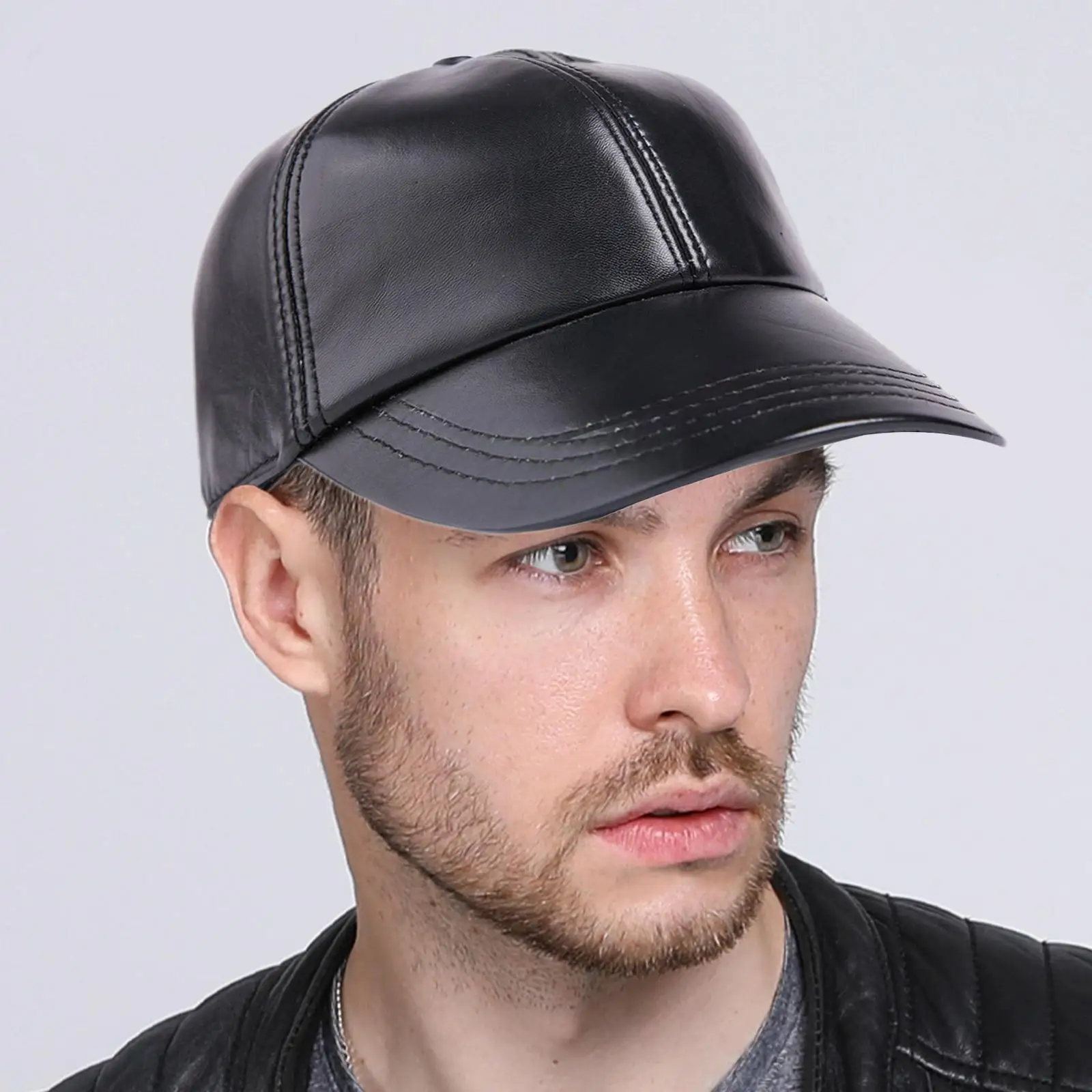 PU Baseball Hat Men Black Hat Summer Hats Outdoor Sport Adjustable Leather Casual Plain Golf Sun Yachting Curved Visor Spor Z0M0
PU Baseball Hat Men Black Hat Summer Hats Outdoor Sport Adjustable Leather Casual Plain Golf Sun Yachting Curved Visor Spor Z0M0