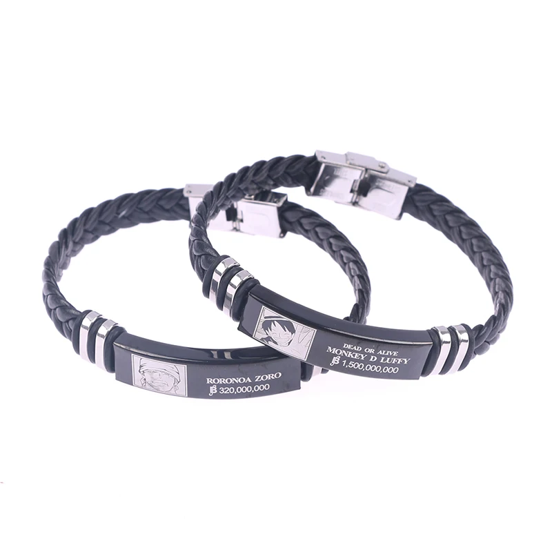 Anime One Piece Figure Bracelet Stainless Steel Leather Chain Luffy Ace Nami Chopper Zoro Cosplay Costumes Bracelet Gift
Anime One Piece Figure Bracelet Stainless Steel Leather Chain Luffy Ace Nami Chopper Zoro Cosplay Costumes Bracelet Gift