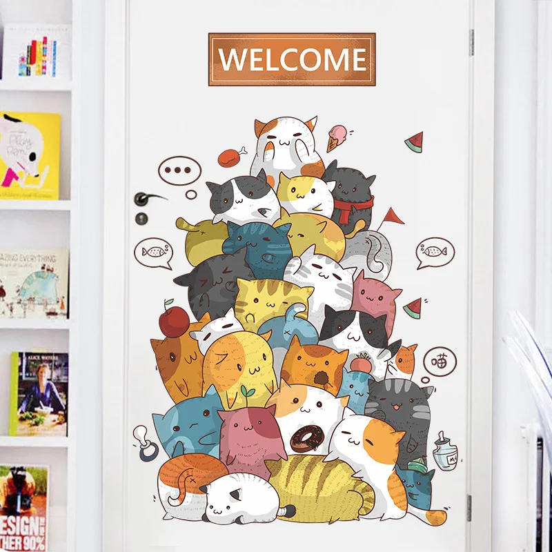 Wall Stickers Cartoon Cats Kids Room Home Cartoon Decor Baby Nursery Room Decoration Living Bedroom Decals Art PVC DIY Mural
Wall Stickers Cartoon Cats Kids Room Home Cartoon Decor Baby Nursery Room Decoration Living Bedroom Decals Art PVC DIY Mural