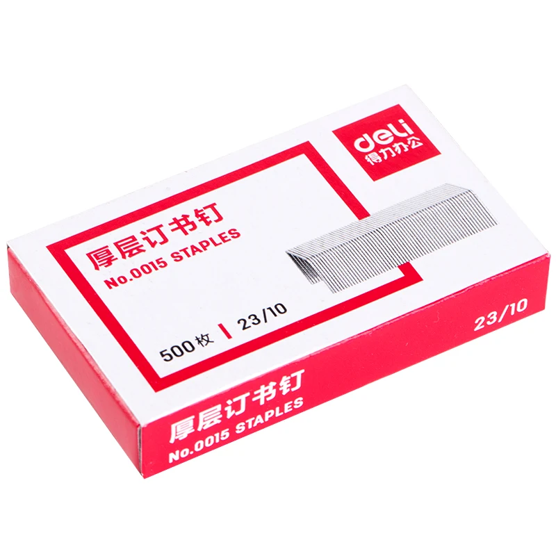 Deli 0015 скобы для степлера 23/10 500 шт
Deli 0015 скобы для степлера 23/10 500 шт