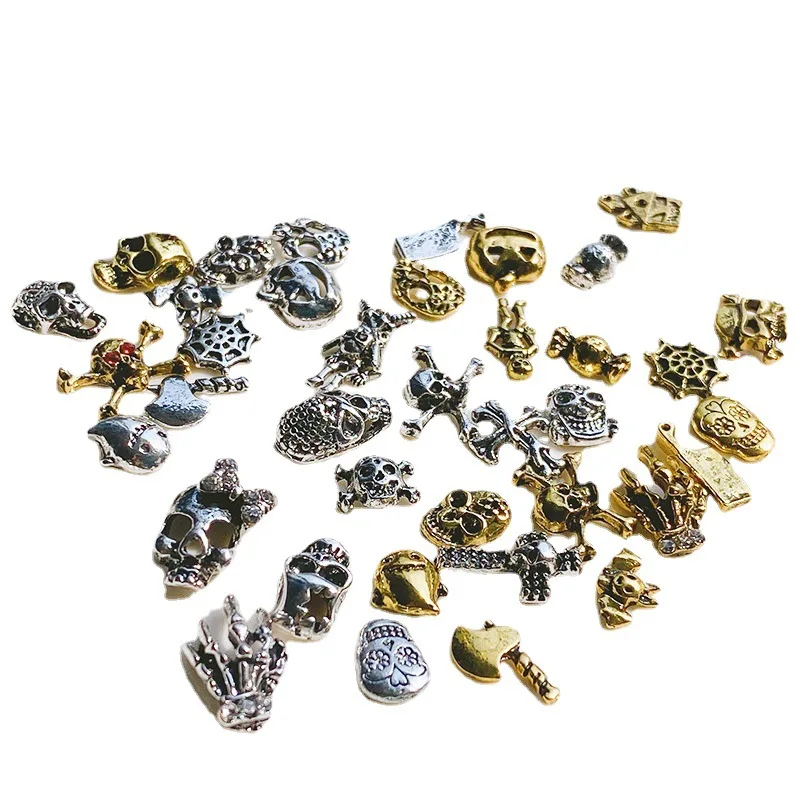 20Pcs/Lot Retro Halloween Ghost Head Ghost Ghost Claw Nail Art Nail Jewelry Metal Skull Alloy Decorative Accessories Wholesale
20Pcs/Lot Retro Halloween Ghost Head Ghost Ghost Claw Nail Art Nail Jewelry Metal Skull Alloy Decorative Accessories Wholesale
