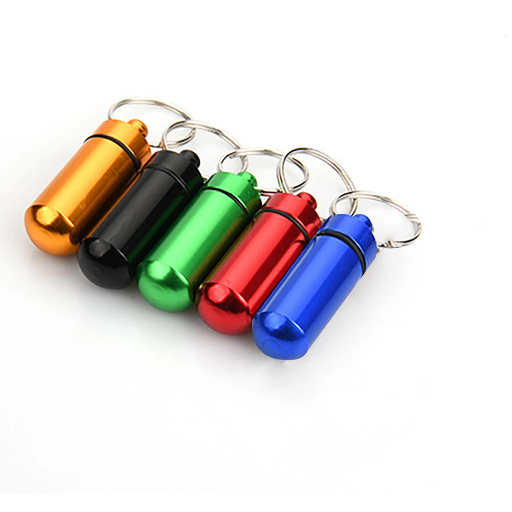 1pc Waterproof Mini Aluminum Pill Box Case Bottle Cache Drug Holder Container Keychain Medicine Box Health Airtight Care Box
1pc Waterproof Mini Aluminum Pill Box Case Bottle Cache Drug Holder Container Keychain Medicine Box Health Airtight Care Box
