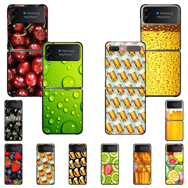 Hard Black Phone Cases for Samsung Z Flip4 FLIP3 5G Flip Beer Fresh Fruit Pattern Galaxy ZFlip4 ZFlip3 Cover
Hard Black Phone Cases for Samsung Z Flip4 FLIP3 5G Flip Beer Fresh Fruit Pattern Galaxy ZFlip4 ZFlip3 Cover