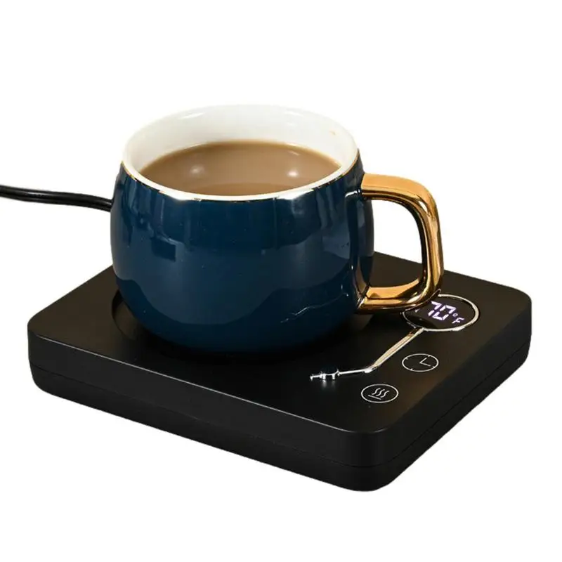 

Нагреватель для кофейной кружки грелка для кофе с 3 настройками температуры, 4 часа, автоматическое отключение, электрический грелка для кофе
