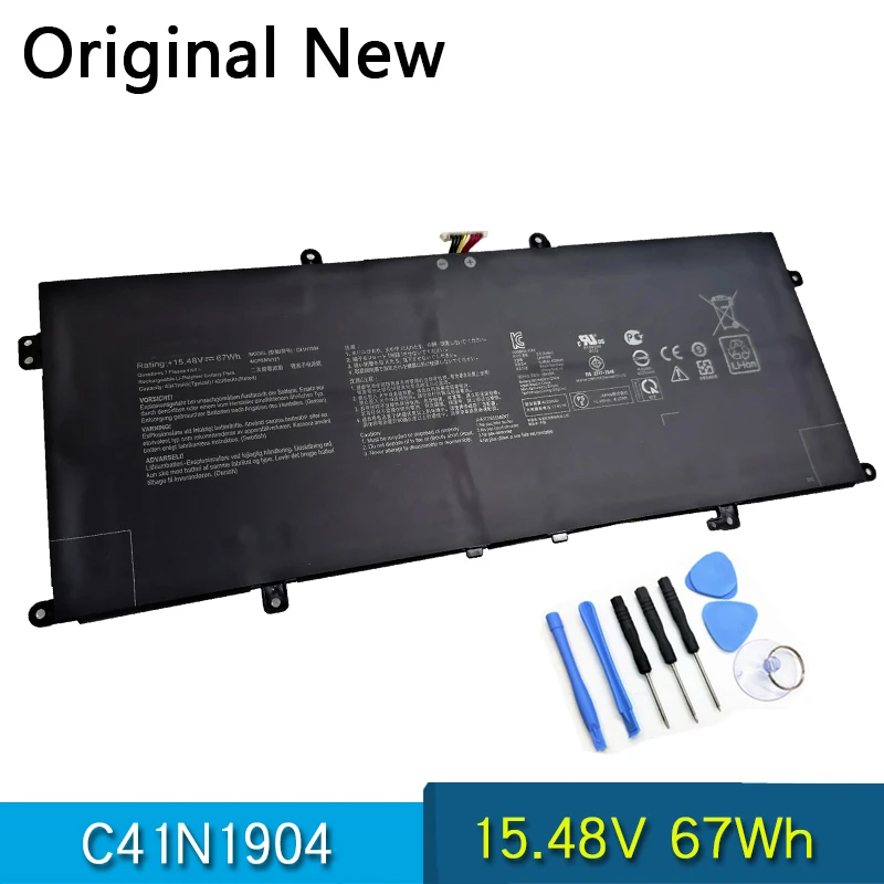 Новые оригинальные модели C41N1904 Аккумулятор для ноутбука ASUS ZenBook UX325JA UX393JA UX425IA UX425JA UX325EA UX363EA UX425IA 15,348 V 67Wh
Новые оригинальные модели C41N1904 Аккумулятор для ноутбука ASUS ZenBook UX325JA UX393JA UX425IA UX425JA UX325EA UX363EA UX425IA 15,348 V 67Wh
