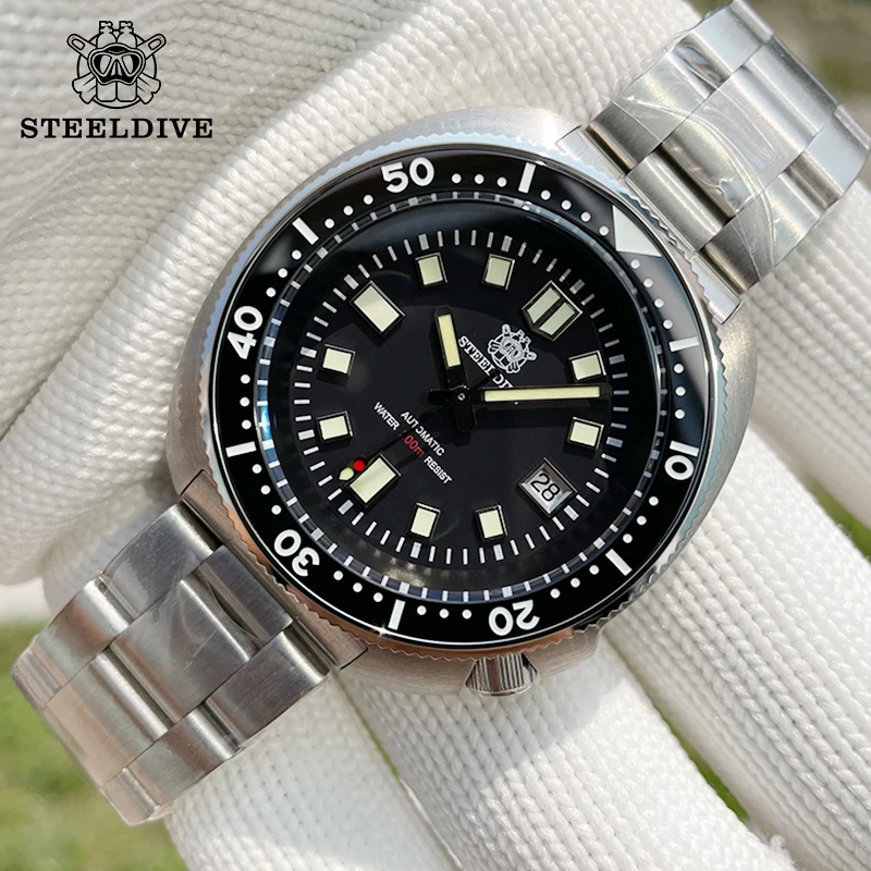 STEELDIVE V3 Version Dive Watch PT5000 Movement 200M Waterproof Sapphire Glass Automatic Mechanical Men Luxury Wristwatches
STEELDIVE V3 Version Dive Watch PT5000 Movement 200M Waterproof Sapphire Glass Automatic Mechanical Men Luxury Wristwatches