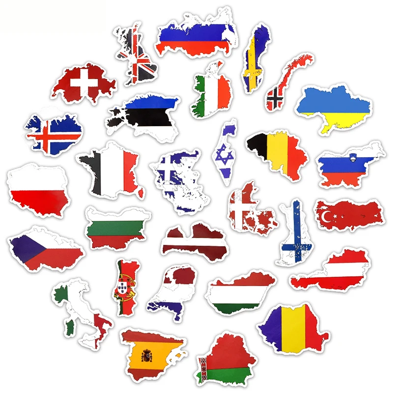 10/30/50PCS Countries National Flag Sticker For Toys Kids Soccer Fans Decal Scrapbooking Travel Case Laptop Stickers Cool
10/30/50PCS Countries National Flag Sticker For Toys Kids Soccer Fans Decal Scrapbooking Travel Case Laptop Stickers Cool