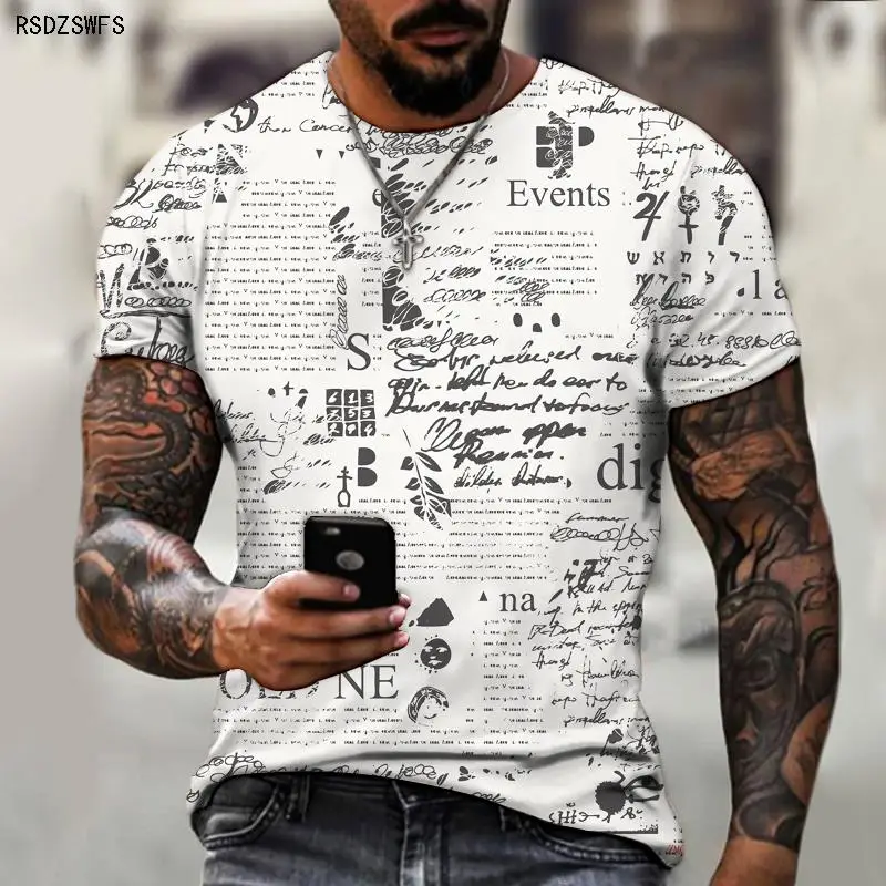 European and American Retro 3d Printing Letters, Summer Fashion Handsome Men and Women Loose Short-sleeved Oversized T-shirt
European and American Retro 3d Printing Letters, Summer Fashion Handsome Men and Women Loose Short-sleeved Oversized T-shirt