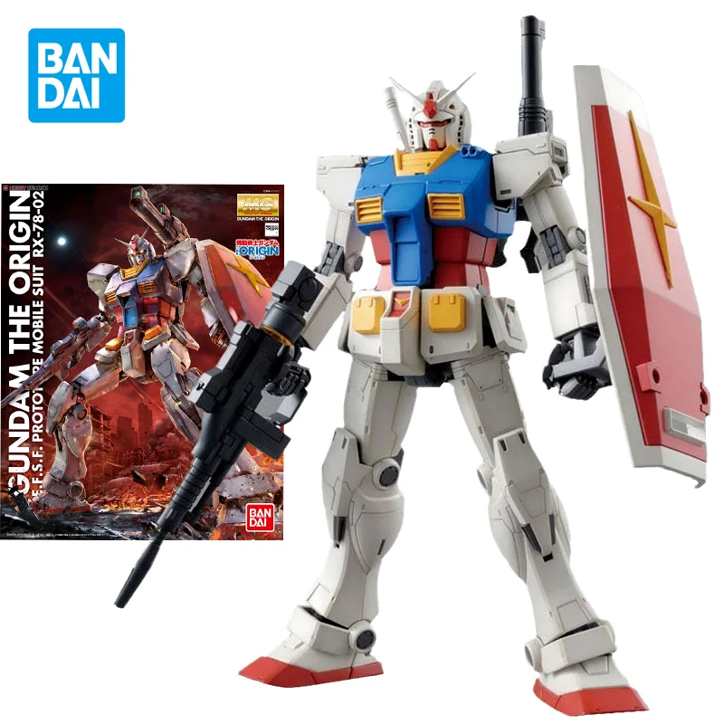 Bandai оригинальный набор моделей Gundam Аниме фигурки MG 1/100 RX-78-2 GUNDAM Ver.GTO коллекционные