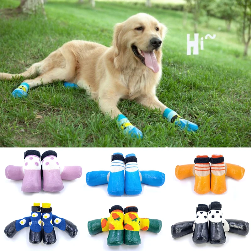4Pcs/set Cute Pet Dog Shoes Rubber Cotton Socks Waterproof Non-slip Dog Rain Snow Boots Socks Footwear For Puppy Small Cats Dogs
4Pcs/set Cute Pet Dog Shoes Rubber Cotton Socks Waterproof Non-slip Dog Rain Snow Boots Socks Footwear For Puppy Small Cats Dogs