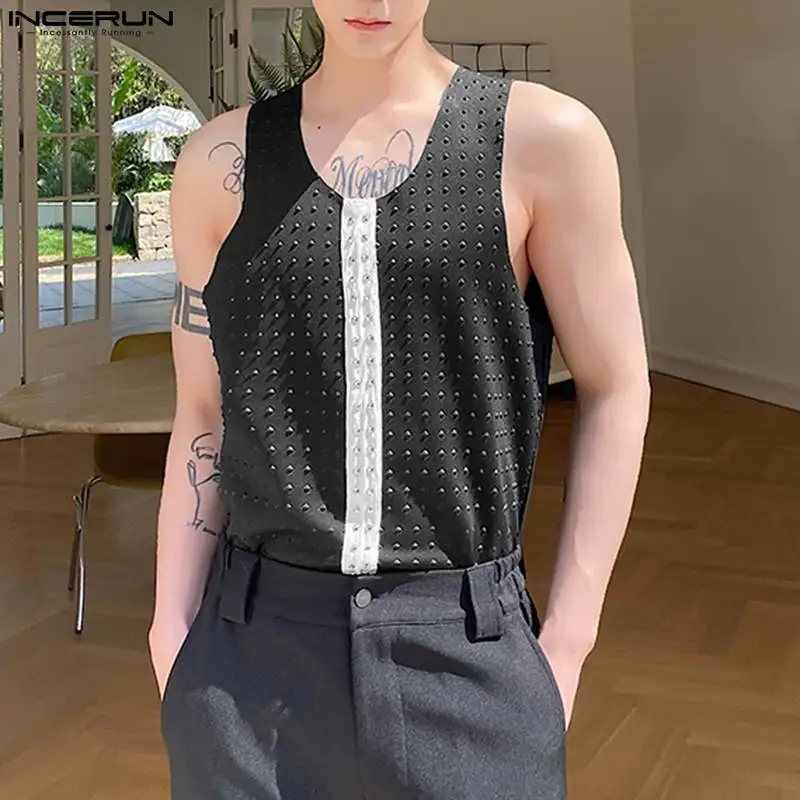 Men Tank Tops Patchwork O-neck Sleeveless Summer Streetwear 2023 Sexy Casual Vests Korean Fashion Men Clothing S-5XL INCERUN
Men Tank Tops Patchwork O-neck Sleeveless Summer Streetwear 2023 Sexy Casual Vests Korean Fashion Men Clothing S-5XL INCERUN