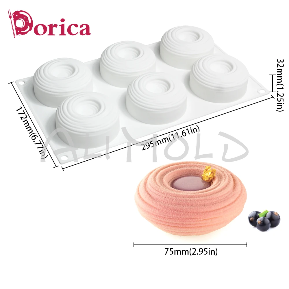 Dorica силиконовая форма для торта 6 шт
Dorica силиконовая форма для торта 6 шт