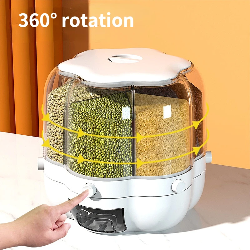 Household Moisture-proof and Insect-proof Grains Press Metering Rice Cylinder Multi-function Rotating Rice Bucket
Household Moisture-proof and Insect-proof Grains Press Metering Rice Cylinder Multi-function Rotating Rice Bucket