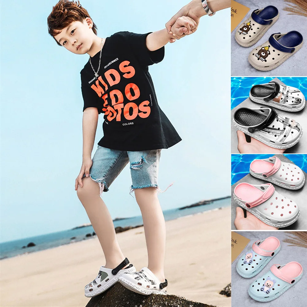 3-18y Kids Mules & Clogs Summer Baby Boys Girls Sandals Flat Heel Cartoon Beach No-Slip Slippers Children Garden Shoes
3-18y Kids Mules & Clogs Summer Baby Boys Girls Sandals Flat Heel Cartoon Beach No-Slip Slippers Children Garden Shoes