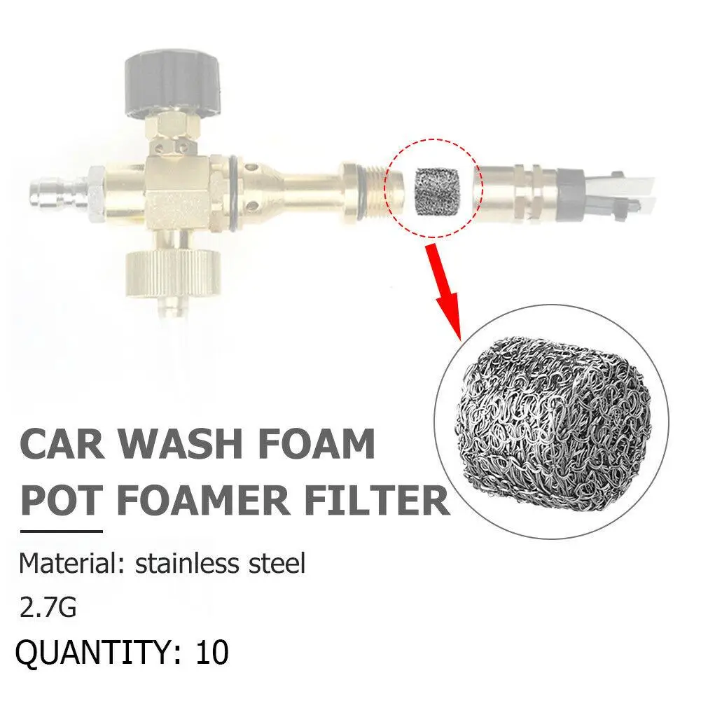 Stainless Steel Foam Lance Filters 10 Pcs Foam Lance Mesh Filters Foam Lance Mesh Replacement Gauze Filter Car Washing
Stainless Steel Foam Lance Filters 10 Pcs Foam Lance Mesh Filters Foam Lance Mesh Replacement Gauze Filter Car Washing