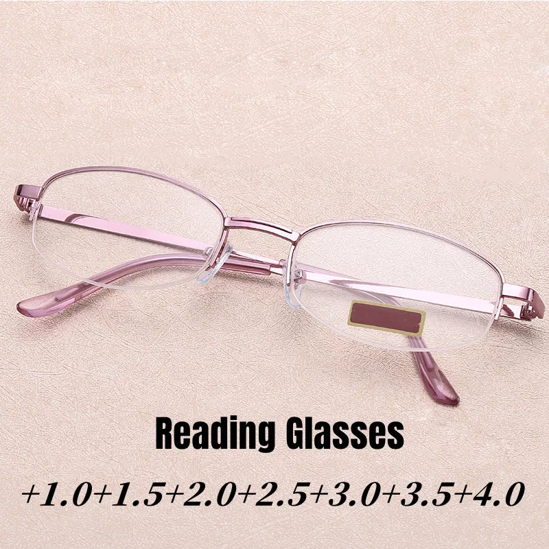 Women Vintage Half Frame Reading Glasses Retro Male Female Anti-fatigue Presbyopic Glasses Diopter Prescription +1.0 To +4.0
Women Vintage Half Frame Reading Glasses Retro Male Female Anti-fatigue Presbyopic Glasses Diopter Prescription +1.0 To +4.0