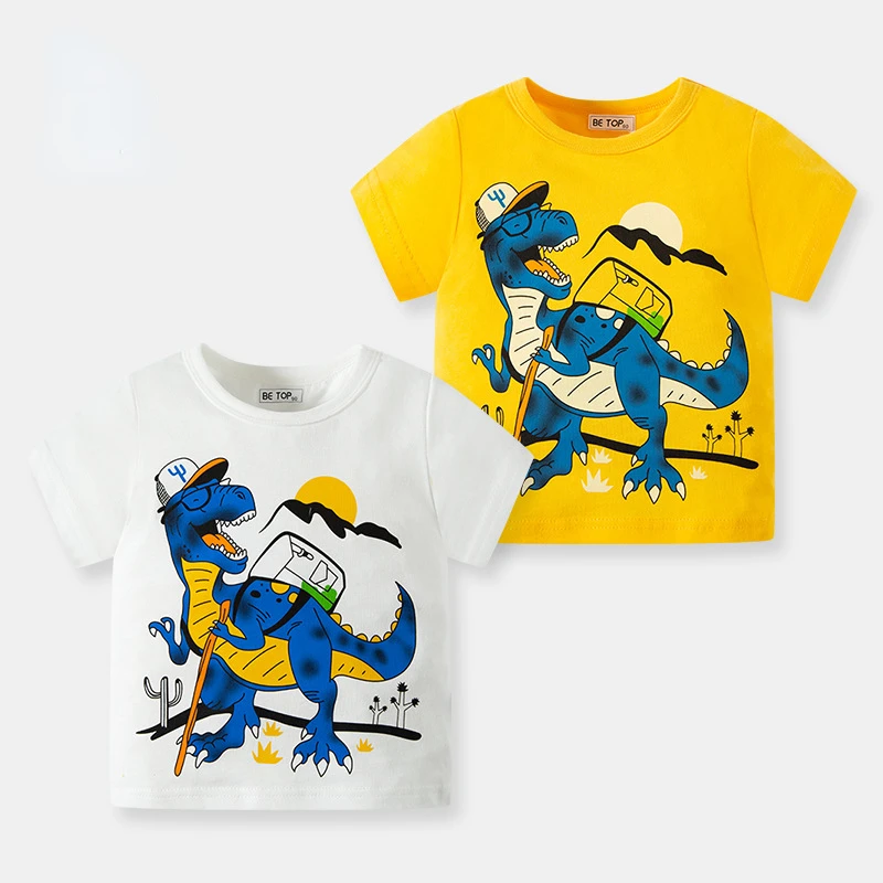 Summer New Children's T - Shirt Cartoon Dinosaur Top Men's Short - Sleeved Cotton Sweater Round Collar
Summer New Children's T - Shirt Cartoon Dinosaur Top Men's Short - Sleeved Cotton Sweater Round Collar
