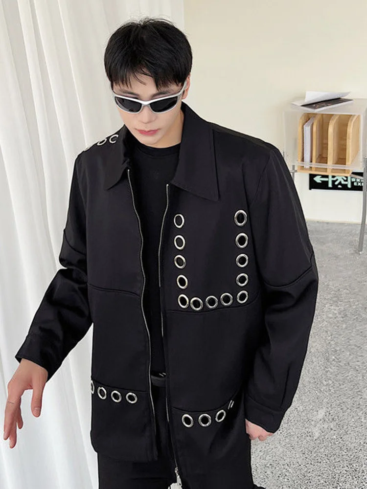 Short Lapel Men Jacket Darkwear Personalized Metal Decoration Suit 2023 Turn-down Collar Male Coat Casual 2A6593
Short Lapel Men Jacket Darkwear Personalized Metal Decoration Suit 2023 Turn-down Collar Male Coat Casual 2A6593