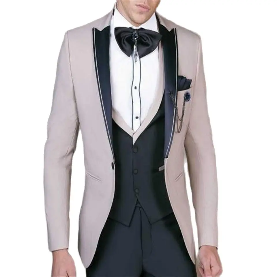 3 Pieces Wedding Tuxedo for Man Men's Suits with Pants for Wedding Italian Costume Suit for Men Groom Suits Tuxedos
3 Pieces Wedding Tuxedo for Man Men's Suits with Pants for Wedding Italian Costume Suit for Men Groom Suits Tuxedos