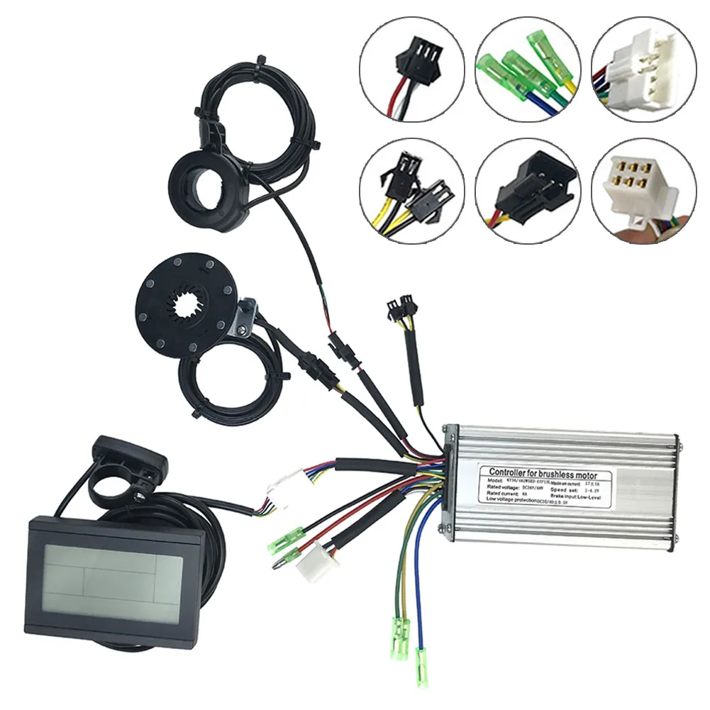 E-Bike KT Controller LCD3 Display 8 Magnetic PAS Sensor Thumb Throttle Set 36V/48V Universal 350W 17A Electric Bike Controllers
E-Bike KT Controller LCD3 Display 8 Magnetic PAS Sensor Thumb Throttle Set 36V/48V Universal 350W 17A Electric Bike Controllers