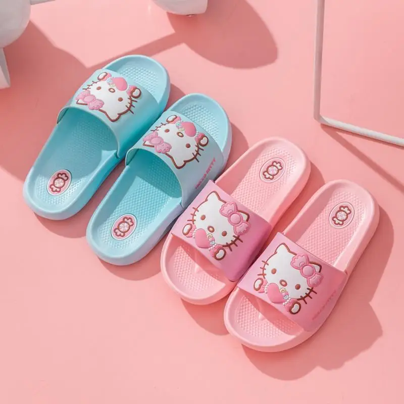 Cute Cartoon Kawaii Kitty cat Children's Slippers Anti Slip Home Bathroom Spring and Summer Girls' Sandals A gift for a girl
Cute Cartoon Kawaii Kitty cat Children's Slippers Anti Slip Home Bathroom Spring and Summer Girls' Sandals A gift for a girl