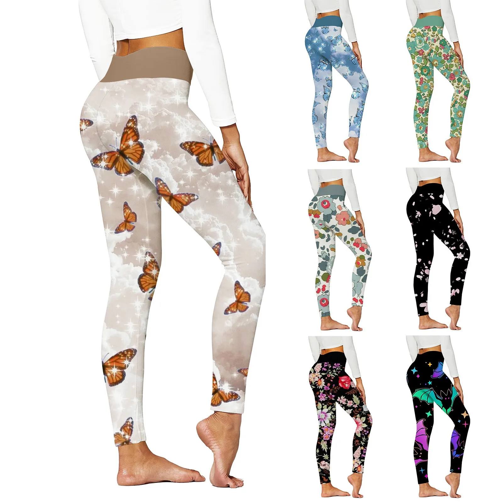 New High Waist Fitness Elastic Leggings Butterfly Print Sexy Leggins Casual Workout Sport Pants Seamless Yoga Pants
New High Waist Fitness Elastic Leggings Butterfly Print Sexy Leggins Casual Workout Sport Pants Seamless Yoga Pants