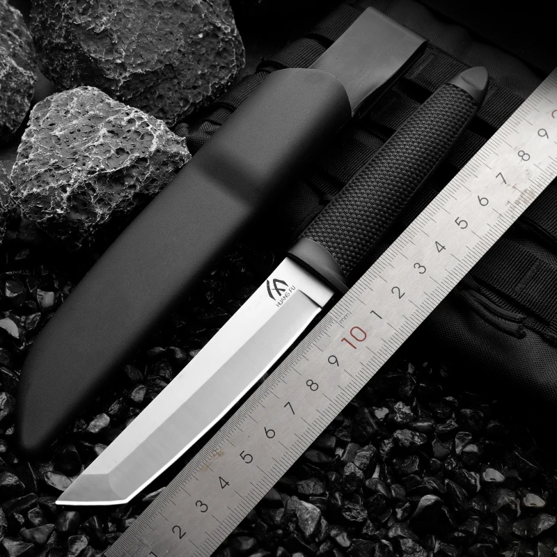 HUANGFU High quality fixed blade wilderness Bowie knives hiking hunting knife battle rescue knife men's toy cold steel knife
HUANGFU High quality fixed blade wilderness Bowie knives hiking hunting knife battle rescue knife men's toy cold steel knife