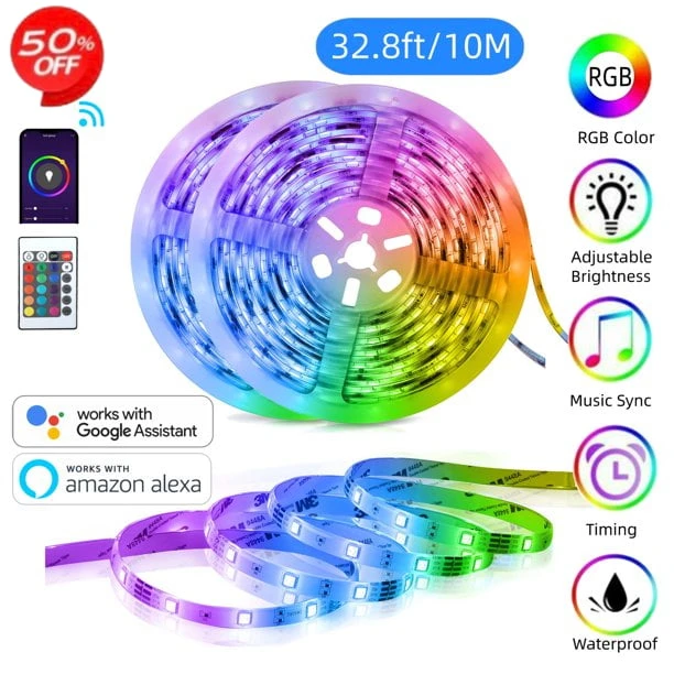 Free Shipping LED Strip Lights 32.8ft WIFI APP Control Works with Google Assistant/Alexa LED Lights for Bedroom Outdoor 300LEDs
Free Shipping LED Strip Lights 32.8ft WIFI APP Control Works with Google Assistant/Alexa LED Lights for Bedroom Outdoor 300LEDs