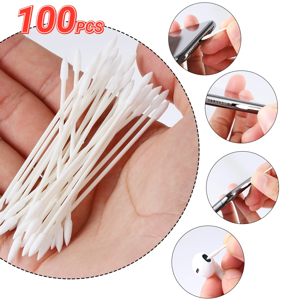 100-50PCS Universal Cleaning Swab For AirPods Earphone/Phone Charging Port Multifunction Headphone Phone Disposable Clean Tools
100-50PCS Universal Cleaning Swab For AirPods Earphone/Phone Charging Port Multifunction Headphone Phone Disposable Clean Tools