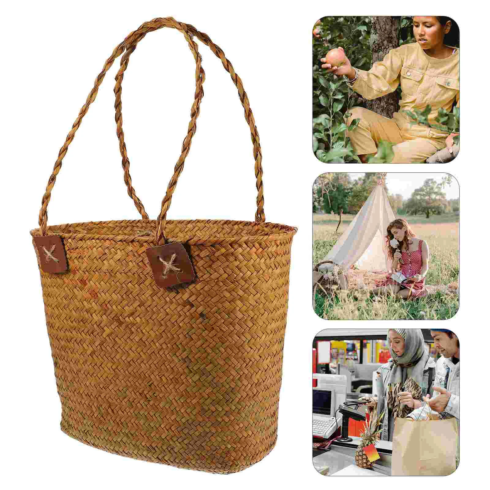 Fruit Storage Baskets Hand Woven Picnic Vegetable Party Bread Hand-made Straw Child
Fruit Storage Baskets Hand Woven Picnic Vegetable Party Bread Hand-made Straw Child