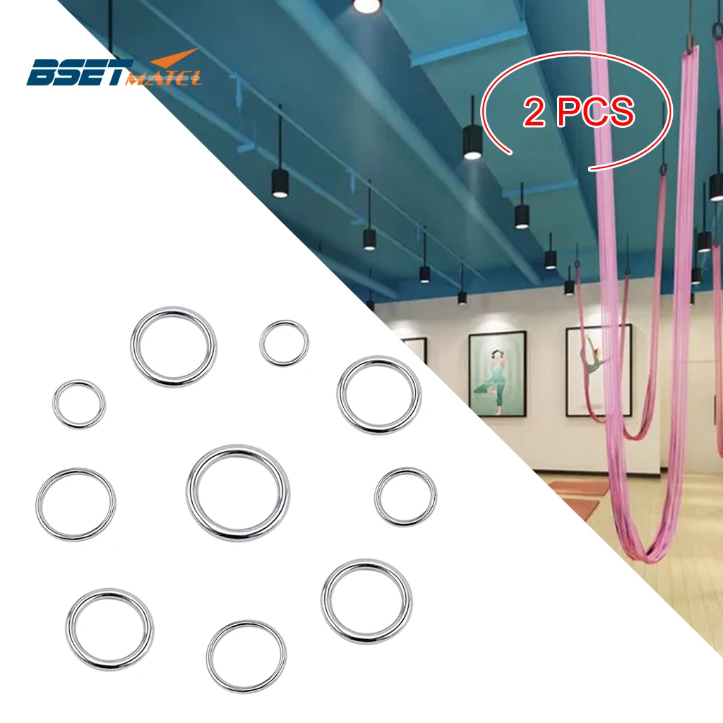 2PCS 304 Stainless Steel Solid Round O Ring Hammock Yoga Hanging Rings Smooth Welded Precision Polished Marine Boat Accessories
2PCS 304 Stainless Steel Solid Round O Ring Hammock Yoga Hanging Rings Smooth Welded Precision Polished Marine Boat Accessories