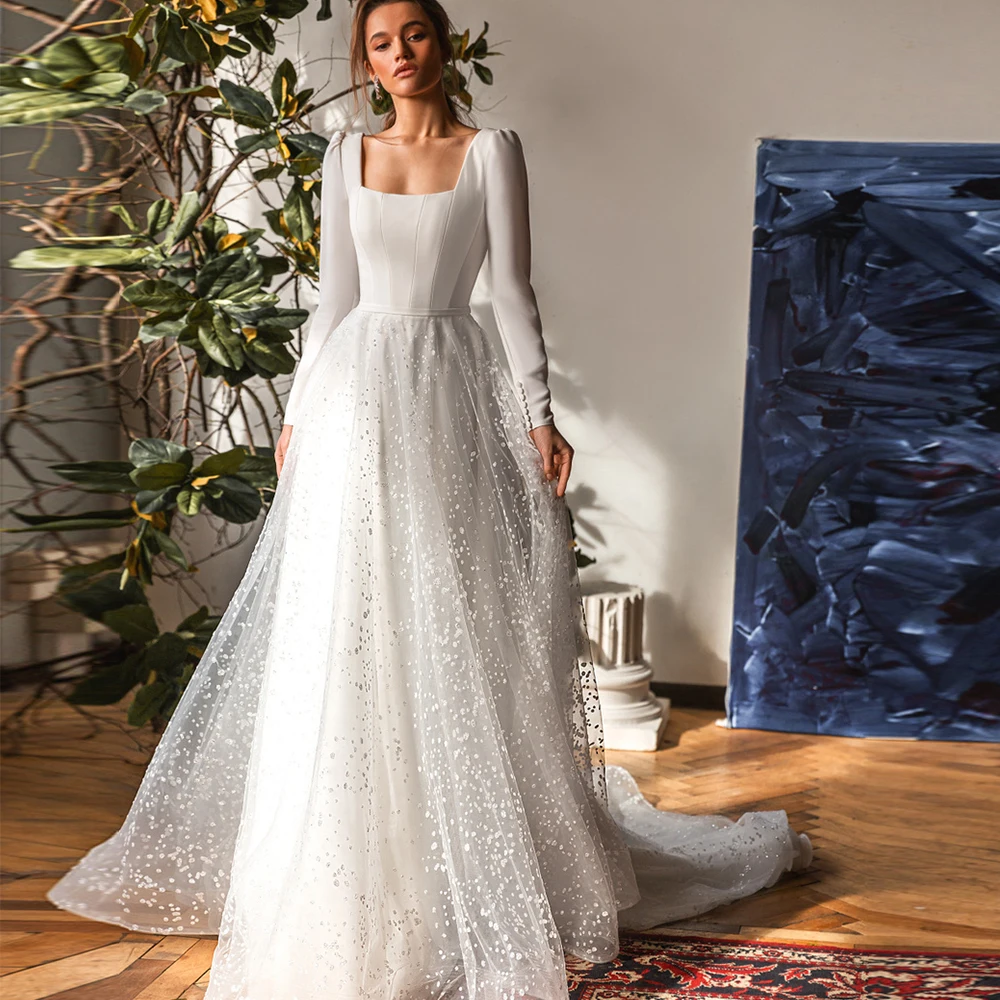 Свадебные платья с открытой спиной для невесты 2022, женское свадебное платье с квадратным воротником, аппликация в стиле бохо, изготовленное...
Свадебные платья с открытой спиной для невесты 2022, женское свадебное платье с квадратным воротником, аппликация в стиле бохо, изготовленное...