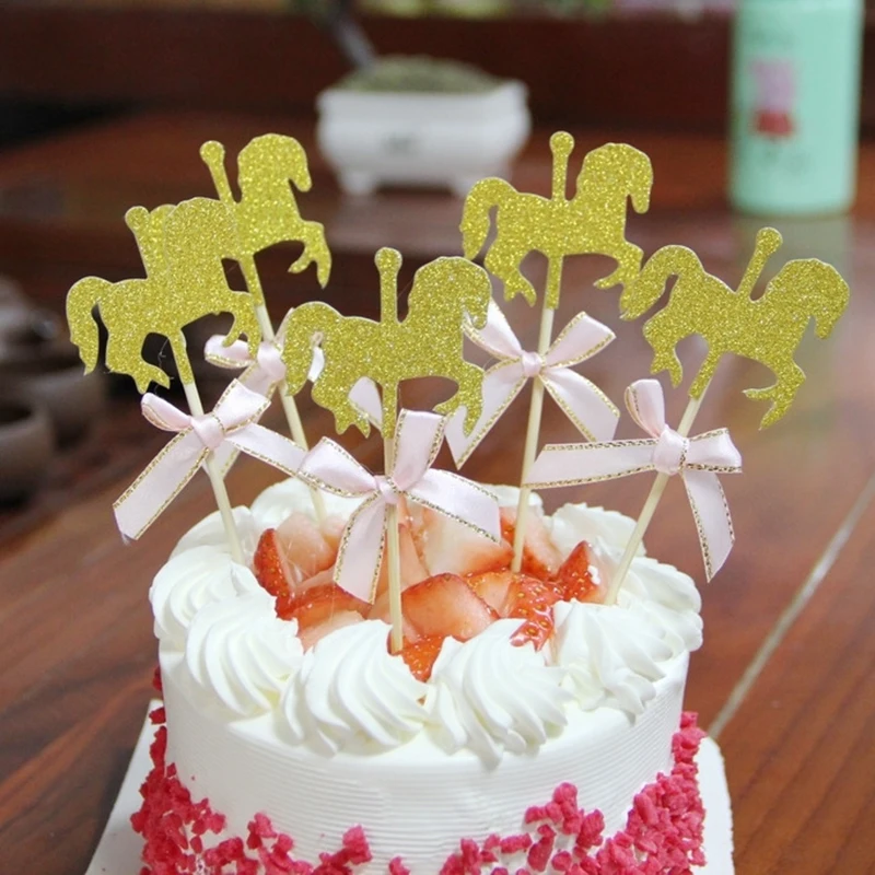 20Pcs Lovely Carousel Cake Toppers Wedding Birthday Cake Decoration Cupcake Dessert Toppers Bowknot Gender Reveal Party Decor
20Pcs Lovely Carousel Cake Toppers Wedding Birthday Cake Decoration Cupcake Dessert Toppers Bowknot Gender Reveal Party Decor