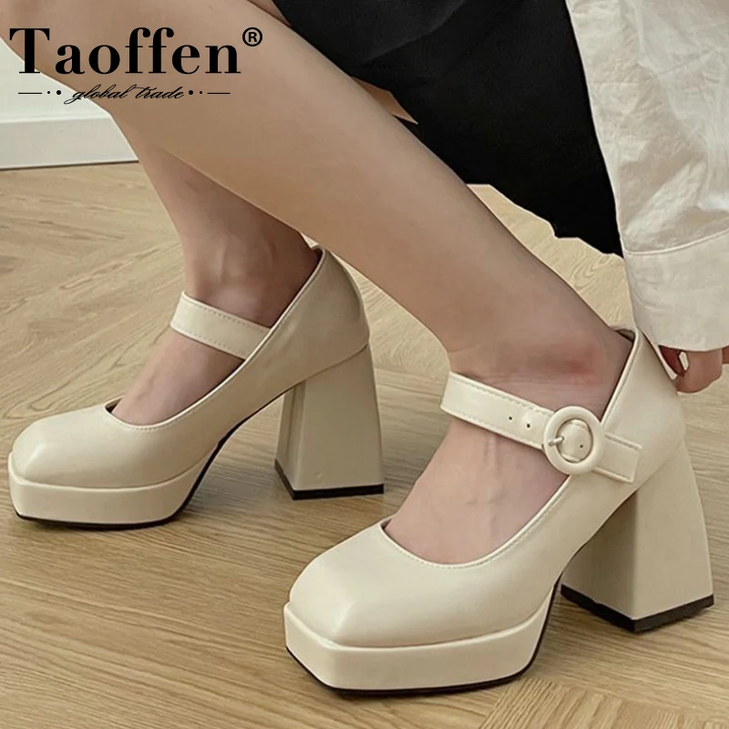 Taoffen Pumps Female Thick High Heel Shoes Square Toe Vintage Ins Fashion Women Pumps 2022 New Arrival Footwear Size 35-39
Taoffen Pumps Female Thick High Heel Shoes Square Toe Vintage Ins Fashion Women Pumps 2022 New Arrival Footwear Size 35-39