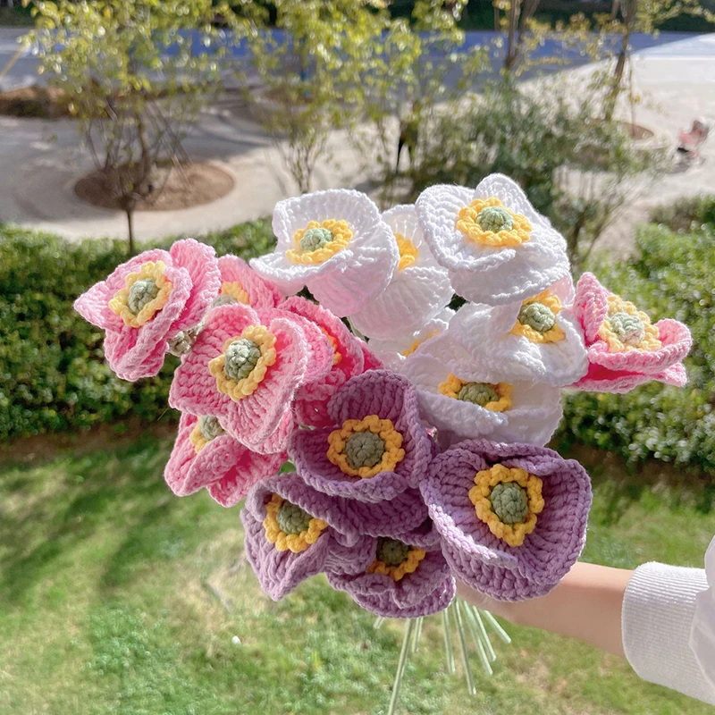 1PC Valentine's Day Artificial Bouquet Knitted Flowers Knitting Flowers Corn Poppy Simulation Wool Flowers Home Room Decor
1PC Valentine's Day Artificial Bouquet Knitted Flowers Knitting Flowers Corn Poppy Simulation Wool Flowers Home Room Decor