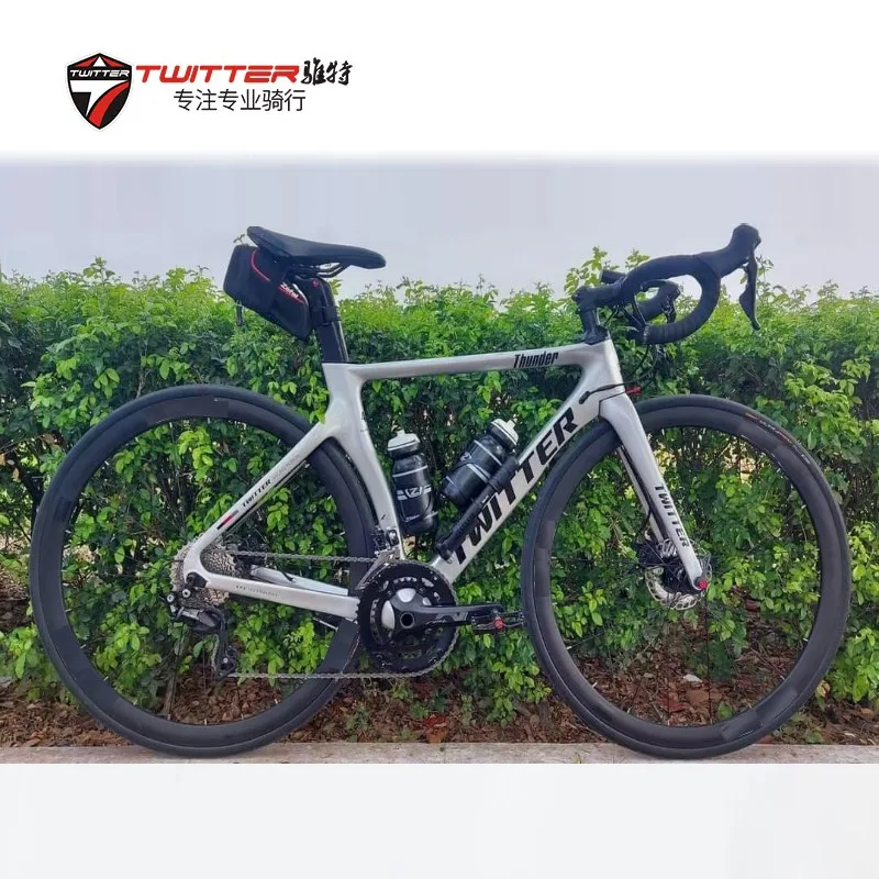 TWITTER bicycle THUNDER RIVAL-22Speed barrel axle 12*142mm hydraulic oil disc brake T800 carbon fiber road bike 700C велосипед
TWITTER bicycle THUNDER RIVAL-22Speed barrel axle 12*142mm hydraulic oil disc brake T800 carbon fiber road bike 700C велосипед