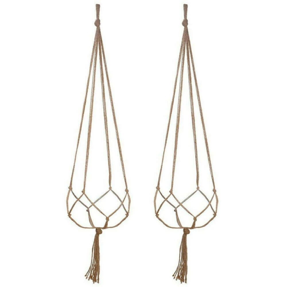 6PCS Hemp Rope Macrame Plant Hanger Vintage Rope Basket Outdoor Pot Holder Flower Garden Decoration Hang In Ceiling Wall Balcony
6PCS Hemp Rope Macrame Plant Hanger Vintage Rope Basket Outdoor Pot Holder Flower Garden Decoration Hang In Ceiling Wall Balcony