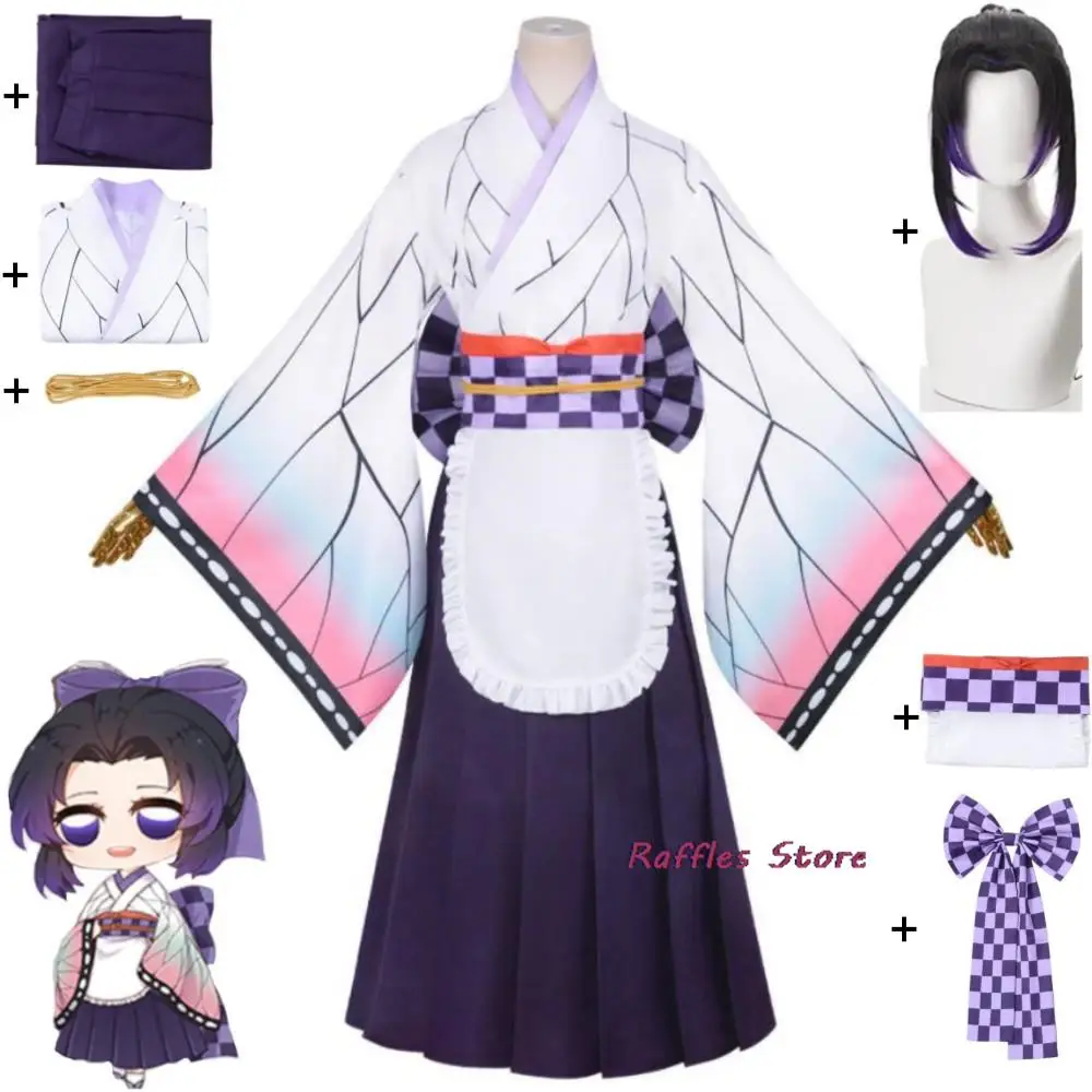Anime Demon Slayer Kimetsu No Yaiba Kochou Shinobu Cosplay Costume Wig Adult Sexy Woman Kimono Halloween Maid Uniform Suit
Anime Demon Slayer Kimetsu No Yaiba Kochou Shinobu Cosplay Costume Wig Adult Sexy Woman Kimono Halloween Maid Uniform Suit